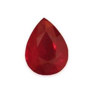  1.38cts Natural Genuine Loose Ruby Pear Gemstone 