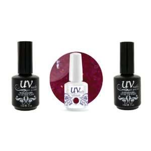  UV Nails Soak Off Gel Polish Glitter La La Land #190+Base 