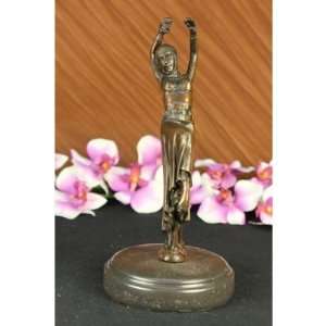 com Art Deco 10 Tall Dancer Signed Chiparus Bronze Sculpture Statue 