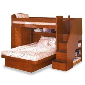   Saver Twin over Full with Chest and Stairs Bunk Bed