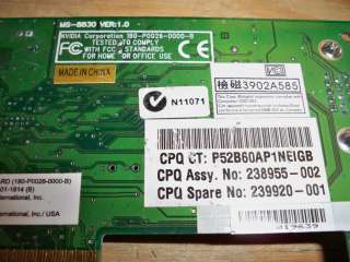 IBM MS 8330 NVIDIA VANTA 16 AGP Video Card 16MB *QTY*  