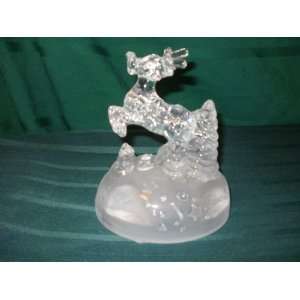  Cristal dArques Reindeer Crystal Figurine