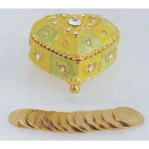 Wedding Ceremonial Arras, or 13 gold plated Coins, with Multicolored 