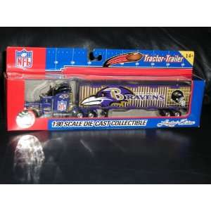  NFL Baltimore Ravens Diecast Tractor Trailer Truck Toys & Games