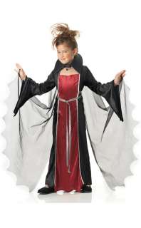 Child Dracula Vampire Girl Halloween Dress Up Costume  