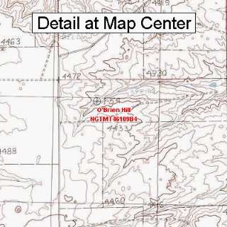 USGS Topographic Quadrangle Map   OBrien Hill, Montana (Folded 