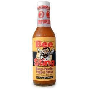 Bee Sting Mango Passion Hot Sauce 5 oz.  Grocery & Gourmet 