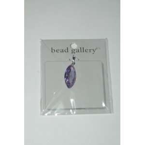 Bead Gallery Amethyst Cubic Zirconia Marquise 28mm x 14mm 90062