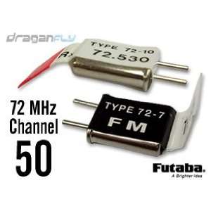  Futaba Channel 50 Crystal Set 72MHz FM Radio Receiver 