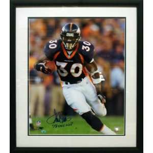  Terrell Davis auto. 16x20 Framed SBMVPXXXII Sports 