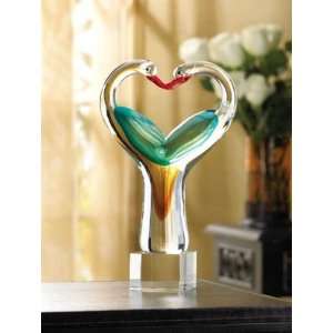  Love Birds Art Glass Sculpture