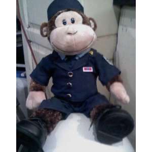 Build A Bear Limited Edition Stuffed Plush MONKEY 20 wearing U.S 