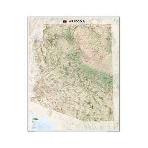   Geographic Maps RE01020397 Arizona State Wall Map Tubed Toys & Games