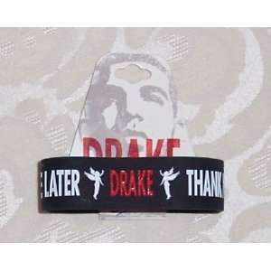  DRAKE Thank Me Later Black Rubber Bracelet WRISTBAND 