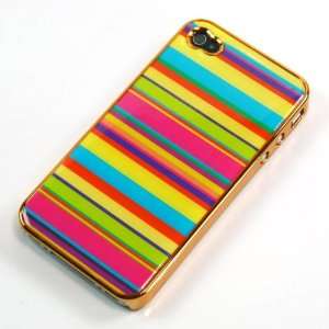  Colourful Strips Pattern Protective Case for Apple iPhone 
