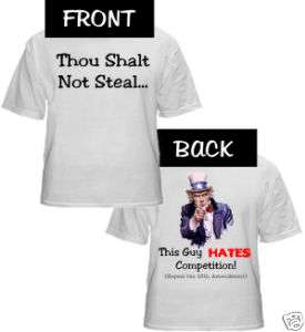 Political Anti IRS T Shirt  Thou Shalt not Steal NEW  