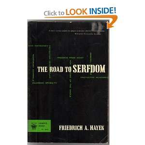  Road To Serfdom Friedrich A Hayek Books