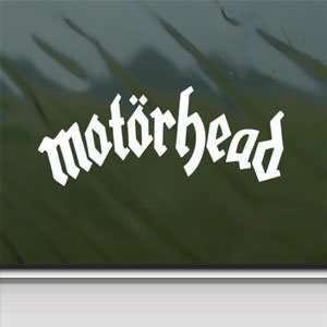  Motorhead White Sticker Lemmy Metal Rock Band Laptop Vinyl 