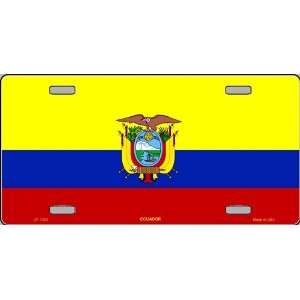  America sports Ecuador Flag License Plates FLAT Automotive 