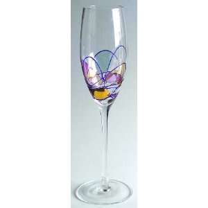  Artland Crystal Helios Fluted Champagne, Crystal Tableware 