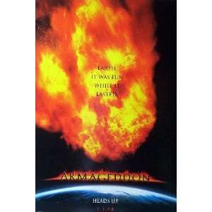  Armageddon 27x40 DS Advance Movie Poster Bruce Willis 
