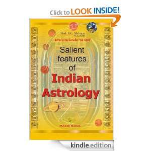 Salient features of Indian Astrology Prof. UC Mahajan  