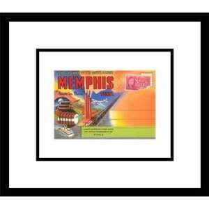 Postcard Folder, Memphis, Tennessee, Tennessee Framed Poster Print by 
