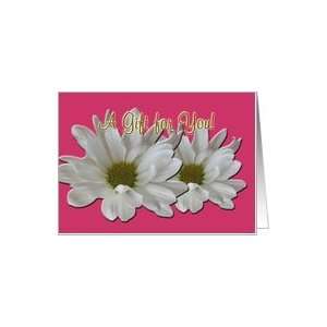 Gift For You Confirmation for Girl Floral White Daisy Image Greeting 