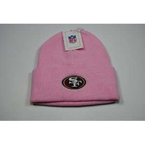  San Francisco 49ers Cuffed Pink Beanie Winter Hat Cap 