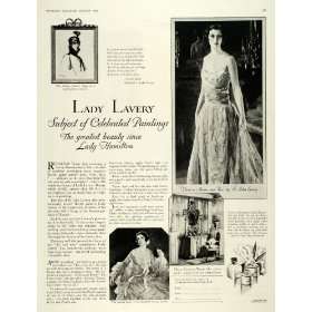  1928 Ad Ponds Extract Lady John Lavery Vanishing Cream 