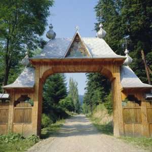  Typical Moldavian Gateway, Horaita Monastery, Moldavia 