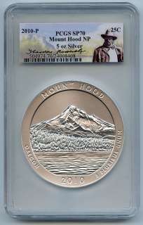 2010 P Mount Hood 5 Oz National Parks PCGS SP70 Teddy  