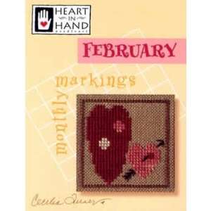  Monthly Markings   February (cross stitch) Arts, Crafts 