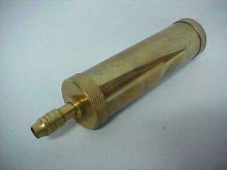 Vintage Brass Muzzleloader Gun Black Powder Horn Flask  