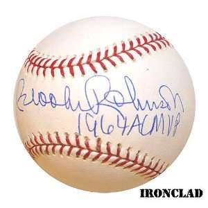 Ironclad Baltimore Orioles Brooks Robinson Signed Ball W/ 1964 Mvp 