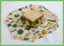 Sandwich Wrap n Mat Reuseable Lunch Box Washable  