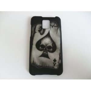 LG G2X/P999 Skull in Spades Black Hard Phone Case Protector Cover New