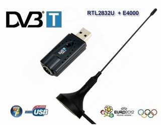 Digital TV Tuner DVB T MPEG4 Digital TVSD Realtek RTL2832U Elonics 
