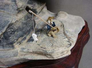 Rare Natural Big Scholar Rock Ling Bi Stone*ShanFeng*  