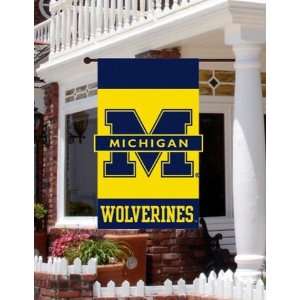  University of Michigan Wolverines Large House Flag 2 Sided 