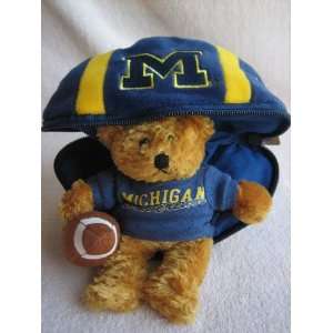  Teddy Bear Inside University of Michigan Plush Football (5 