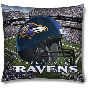  Baltimore Ravens NFL Photo Real Toss Pillow (18x18 