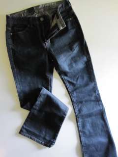 CALVIN KLEIN New Dark Boot Cut Shape Jeans Womens 12  