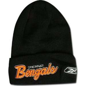 Cincinnati Bengals End Zone Script Knit Hat Sports 