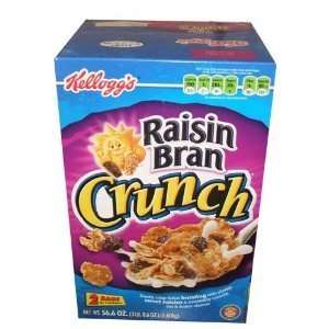 Kelloggs Raisin Bran Crunch Cereal 56.6 Total Ounce Two Bag Value Box 