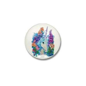  Mini Button Unicorn in Flowers 