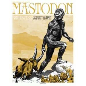  Mastodon Priestess Atlanta Silkscreen Concert Poster