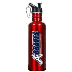  Atlanta Braves 26oz Red Stainless Steel Water Bottle 
