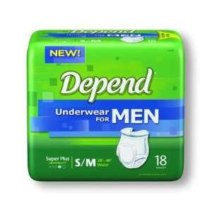   Depend Super Plus Protective Underwear for Men