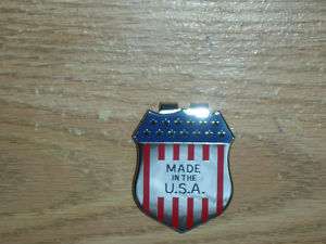 Anson Mfg Badge Style Made In the USA Flag Money Clip  